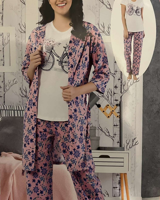 Γυναικείες πιτζάμες σετ με ρόμπα