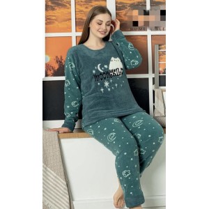 Γυναικείες πιτζάμες λούτρινες υπερμεγέθη  Γυναικείες πιτζάμες λούτρινες υπερμεγέθη