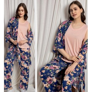 Γυναικεία πιτζάμα σετ με ρόμπα